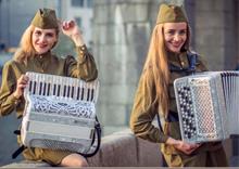 Аккордеонистки на 23 февраля