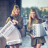 Аккордеонистки на 23 февраля