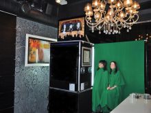 Аттракцион Танцующие головы (съёмка комических роликов)