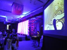 Песочное шоу на 8 марта в офисе компании