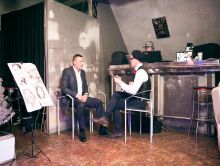 Шаржист на 23 февраля