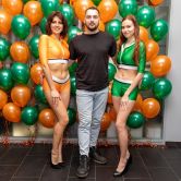 Тематическое оформление офиса шарами на 23 февраля